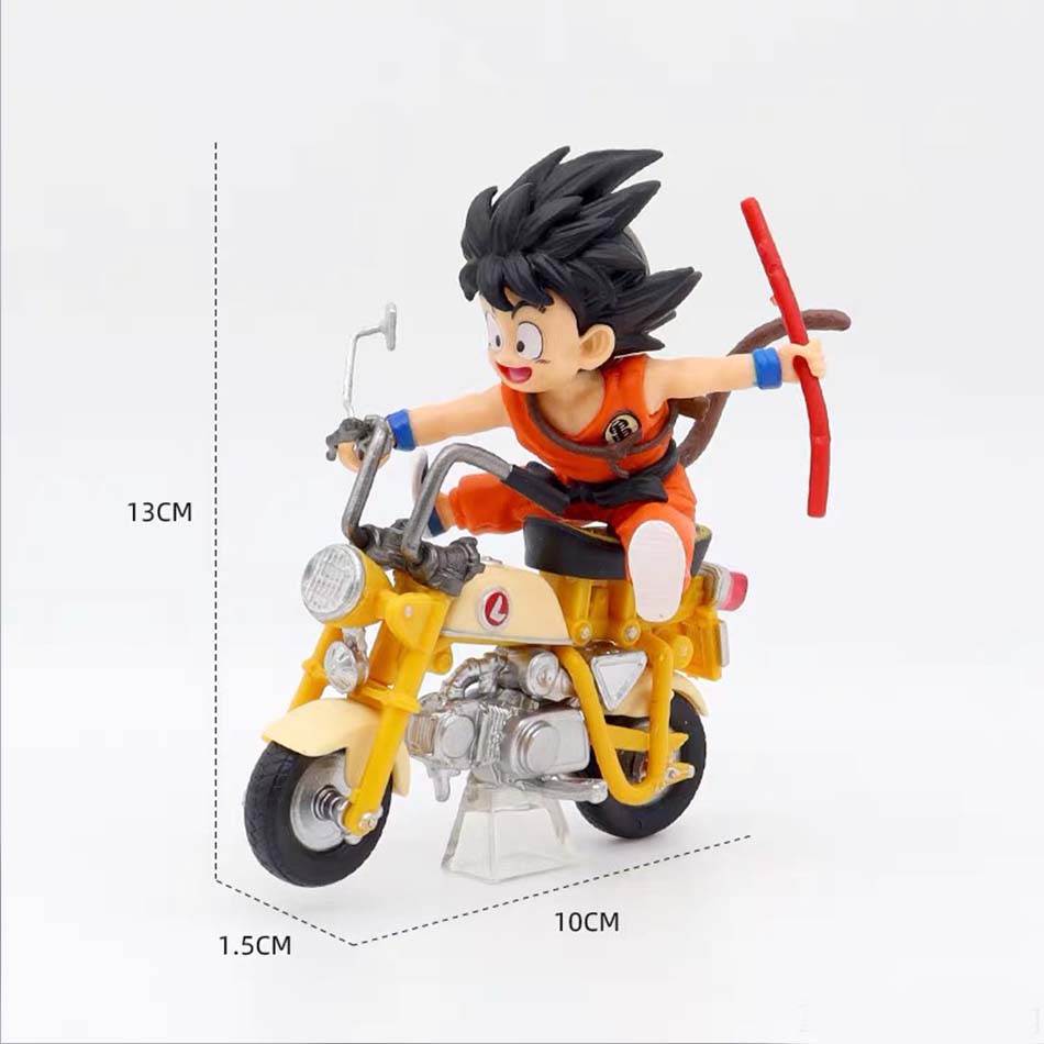 

Toys Model 13cm Dragon Ball Z Anime Figures Figurine Locomotive Series Pvc Statue Collectible Motorcycle Roshi Goku Decor