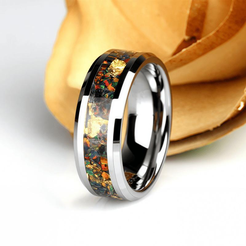 Fashionable Minimalist Double Groove Textured Ring Multiple Styles Available Elegant Band