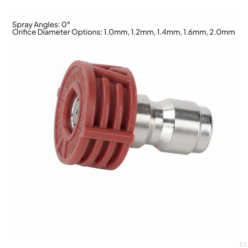 1/4 Inch Quick Connect Nozzle Fan Spray Car Wash WearResistant High Pressure Washer Tip