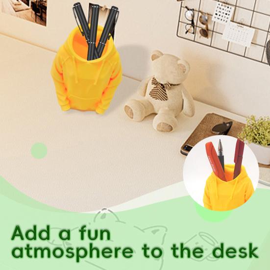 Creative Hoodie Pen Holder Multifunctional Desk Organizer Large Opening Office Desk Accessory for School Office