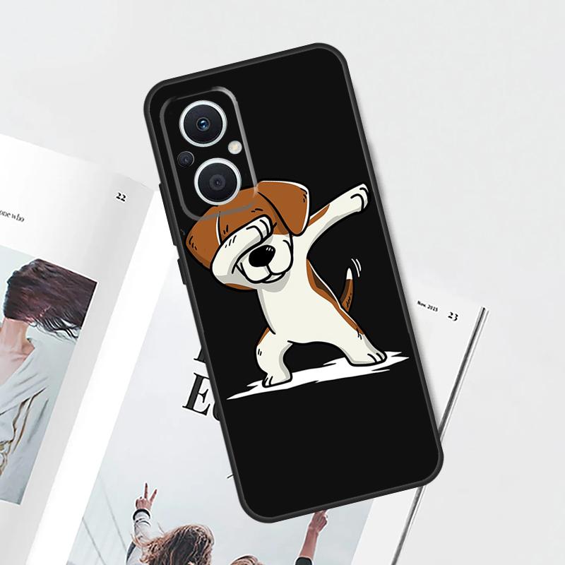 Beagle Dog Cute Cartoon Case For OPPO Find X9 X8 X6 Pro OPPO Reno 7 8 Lite 10 11 12 13 14 Pro 11F 12F 13F 14F Cover