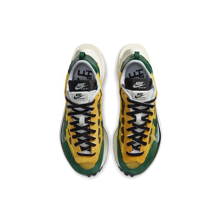 Sacai X Nike VaporWaffle Tour Yellow Unisex Sneakers Stadium-Green Sail CV1363-700
