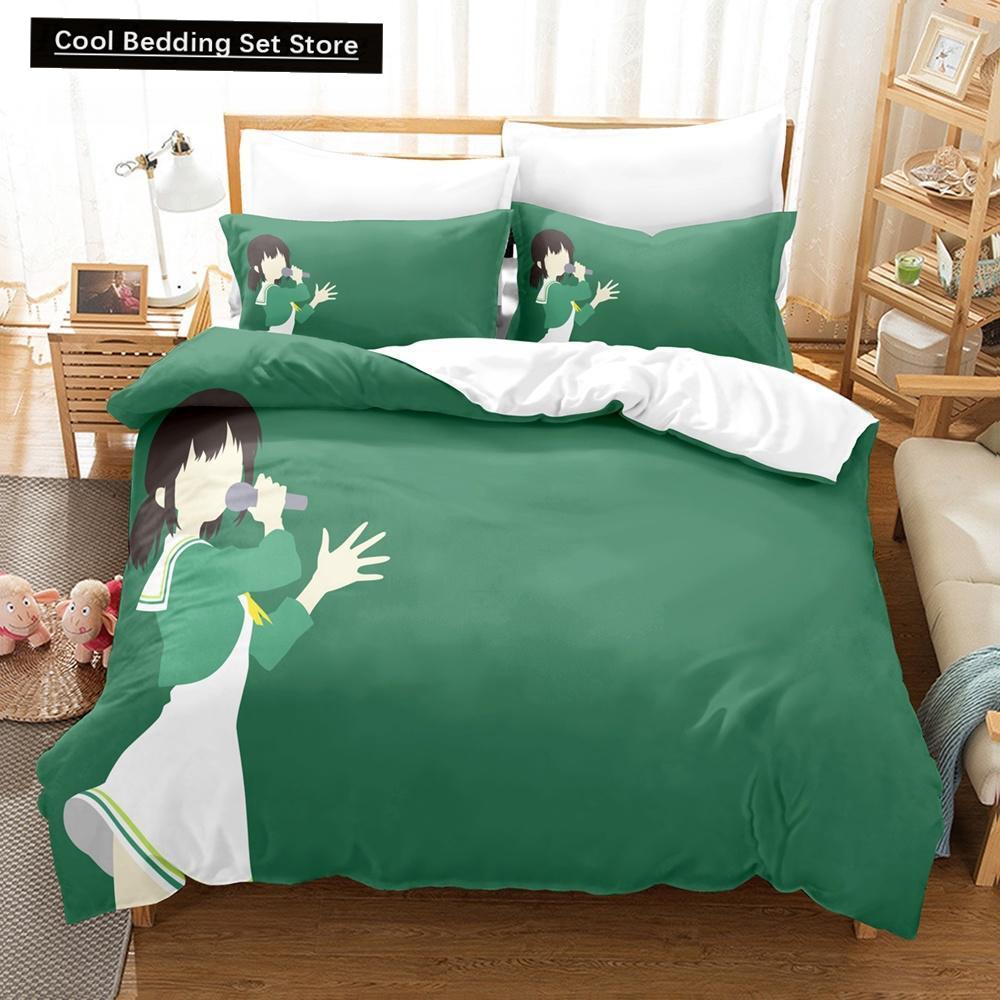 3D Print Anime Kawaii Wake Up, Girls! Bedding Set Single Twin Full Queen King Size Bed Set Adult Kid Bedroom Duvet Cover Sets