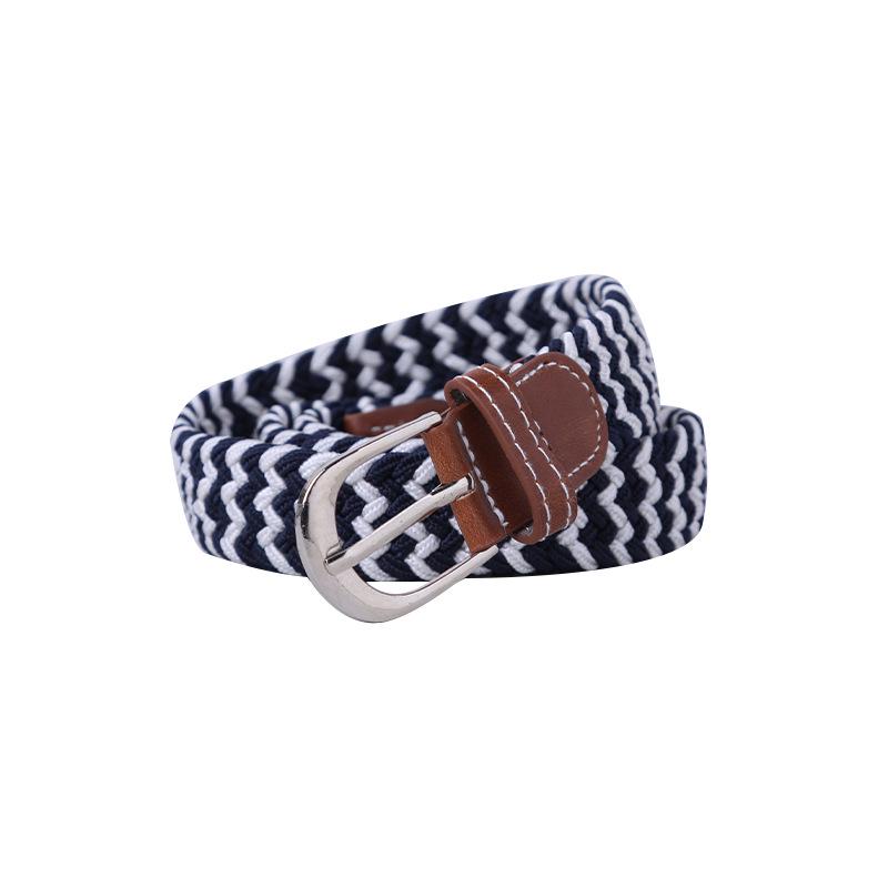 Unisex Fashionable Elastic Canvas Belt - Versatile and Simple Design