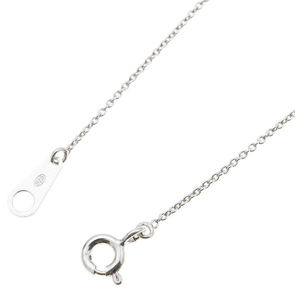 Shop Silver 925 Natural Stone Simple Small Circle Necklace for Women Garnet [Accessory Piena]