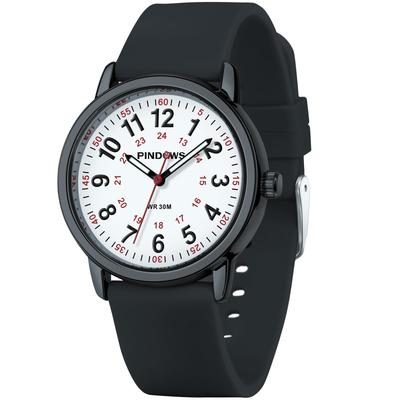 Unisex Analog Quartz Watch for 30m Water Military Time Luminous Dial for Easy Visibility Women's Watch, Students, Resistant, Display,