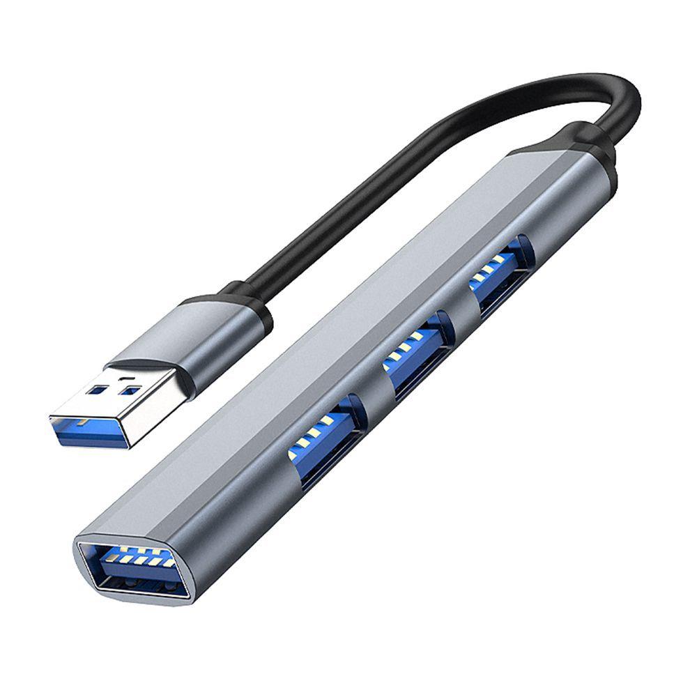 Alloy High Speed Data Transmission Splitter Type-C HUB USB 3.0 Expander 7 Ports Docking Station