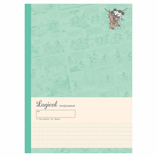 Nakabayashi Swing Logical Notebook 5-Book Pack Semi-B5 A-lined Mickey & Friends S-141A-5P