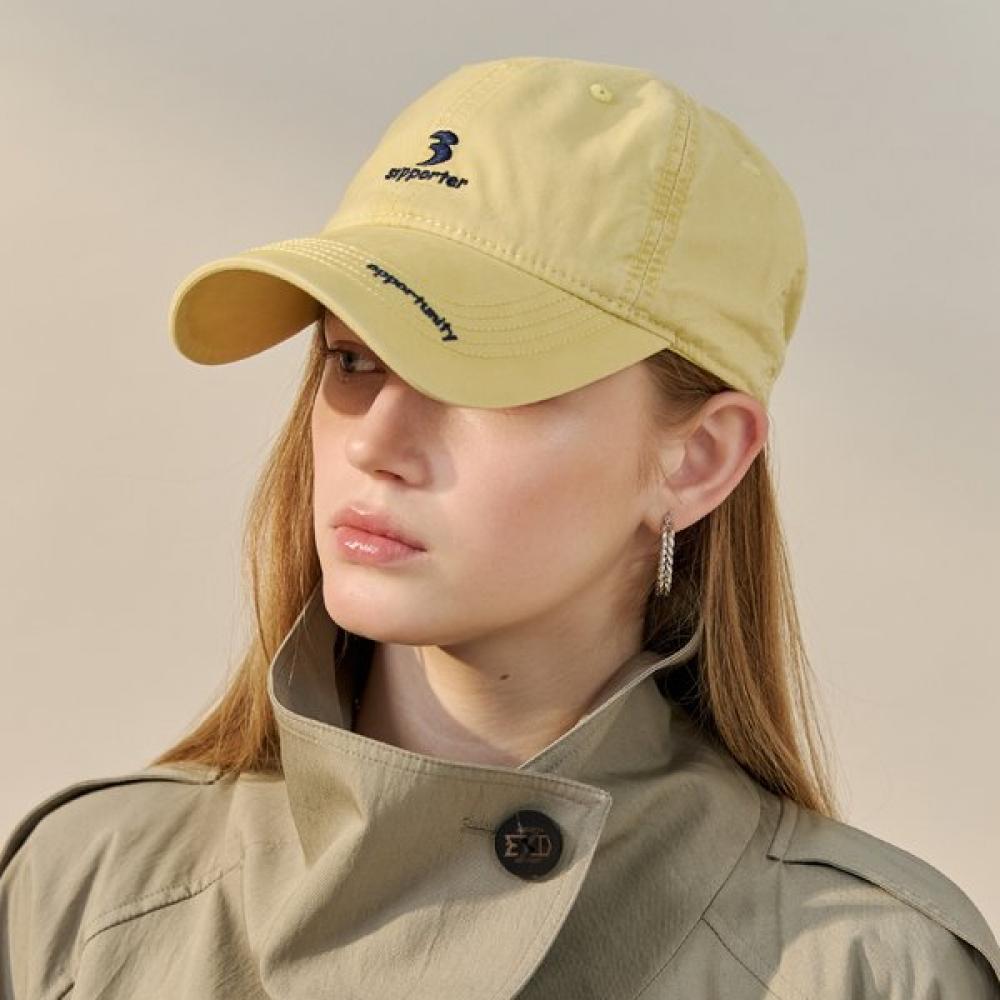 Maxza Lettering Embroidery Washed Cotton Cap Zf04am001na yellow