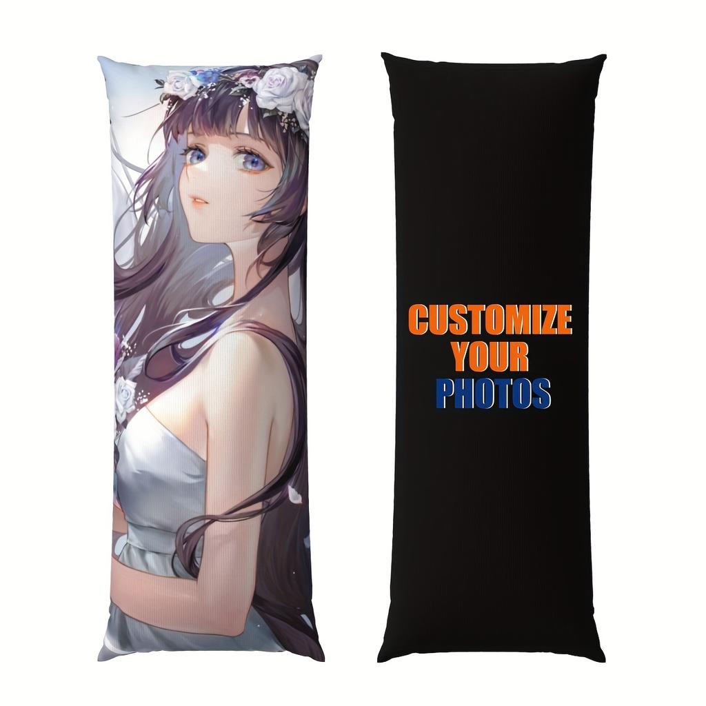 1 funda de almohada corporal personalizada con foto 50.8x137.16cm de largo impresión a doble cara, cierre de cremallera a doble cara, lavable a máquina perso