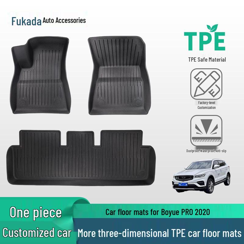 Geely Boyue PRO 2020 TPE Floor Mats: Durable & Stain-Resistant