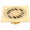 Copper Floor Drain Square Large Caliber Hair Catcher Durable Bathroom Drainer  Kitchen
