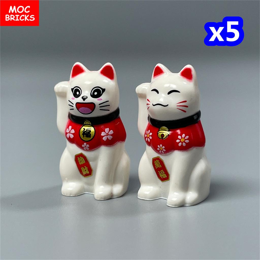 Non-Toxic Moc Bricks Window Fence Arch White Winter Snow Horse Figure City Architectural Church Accessories Children Christmas Toys