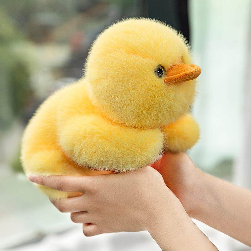 Lying Duck Plush Doll Little Yellow Duck Cartoon Pillow Cute Accompanying Duckling Doll Doll Birthday Gift