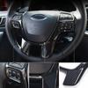 1Pcs Carbon Fiber Car Steering Wheel Panel Frame Cover Trim Sticker Accessories for Ford Everest Ranger Endeavour 2015