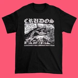 New CANCIONES PARA LIBERAR FRONTERAS LOS CRUDOS All Size Black Shirt NG528