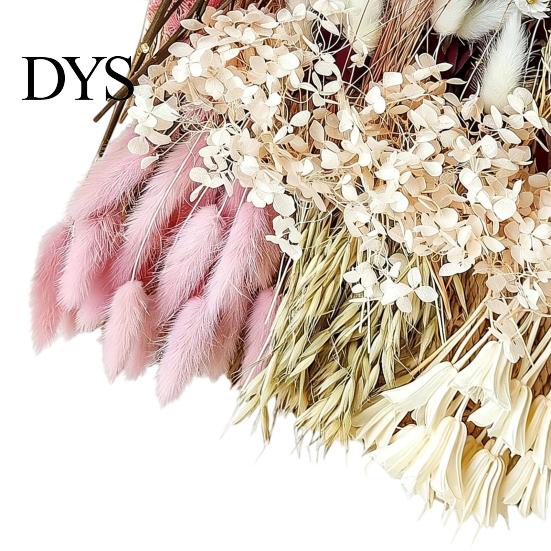 Souvenir Flower Decor DIY Natural Dried Set Eucalyptus Lavender Wheat Bunny Tails Billy Ball Wedding Flowers Bouquet with Stems for Crafts Home