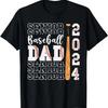 Senior Baseball Dad 2024 Class Of 2024 Graduation T-Shirt