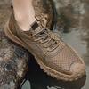 Summer Men's Oversized Breathable Lightweight Mesh Shoes Outdoor Sports and Leisure Shoes Hiking Shoes 38-46