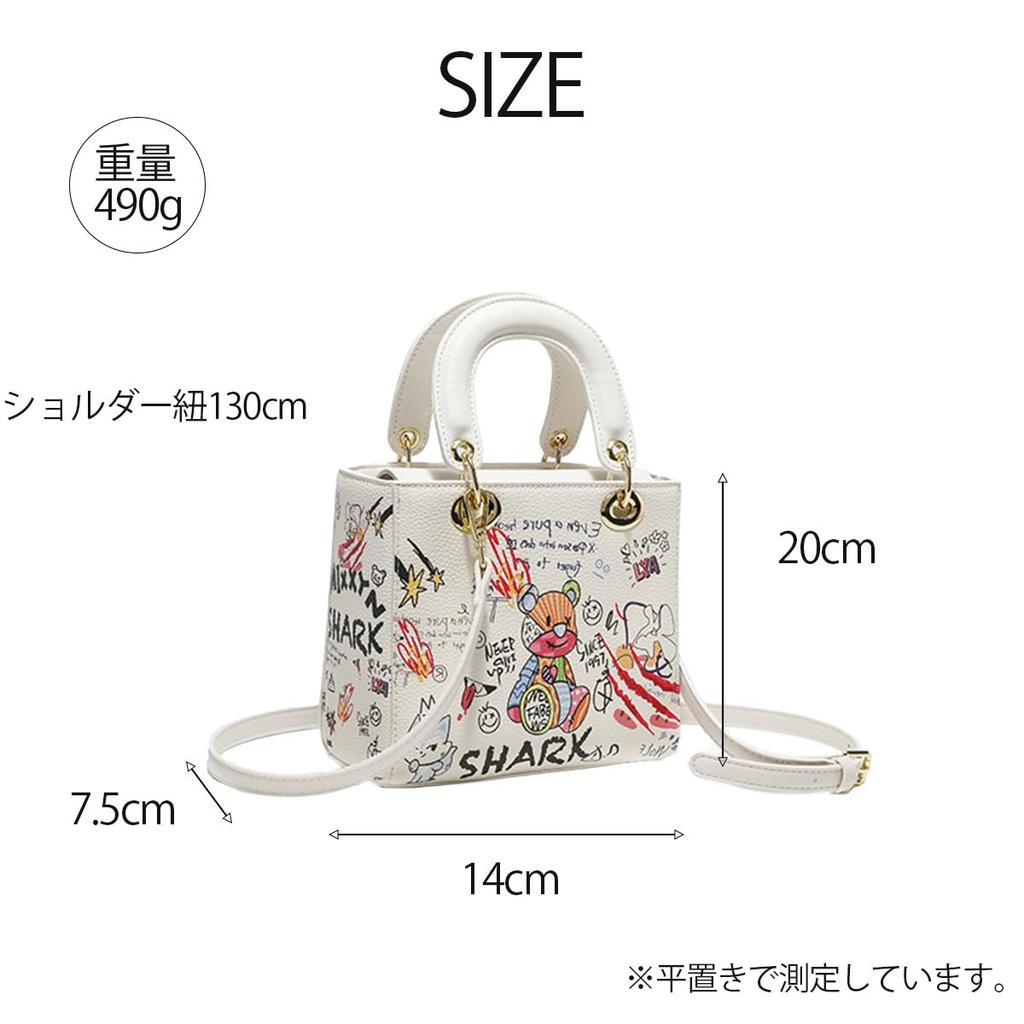 [DIVA Rose] Shoulder Bag, Women's Handbag, Small, Cute, 2-Way, Bear Design, Tote Bag, Self-Standing, Lightweight, Bear 2-Way Bag [Parallel Import]