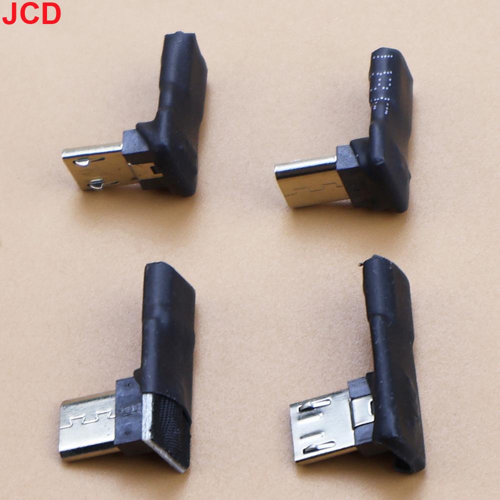 JCD 1pcs 90 Degree USB Left Right Up Angled Micro 5pin Female to Micro USB Male Data Adapter to Mini USB Plug Plug Micro USB