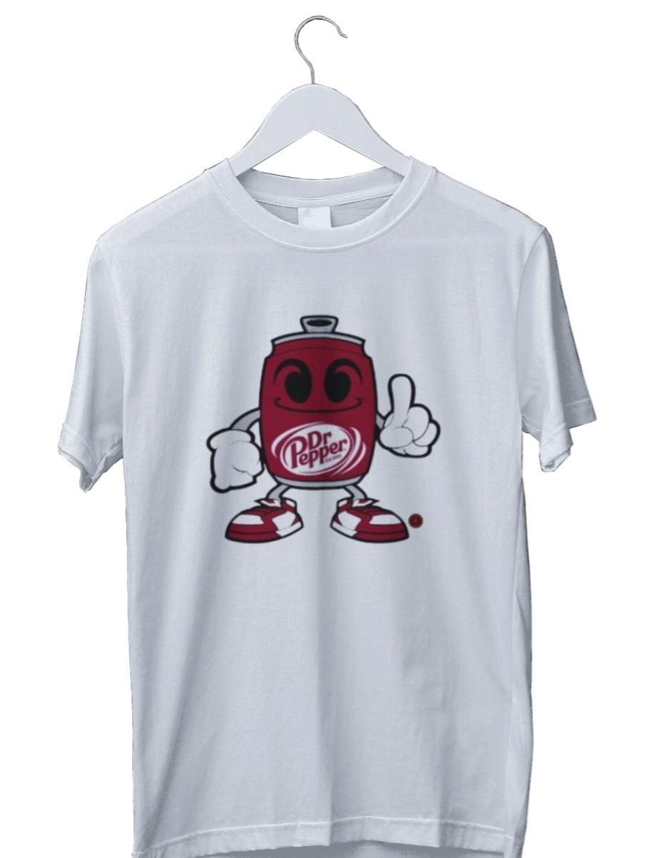 Dr Pepper Guy Graphic Print Mens T-Shirt S