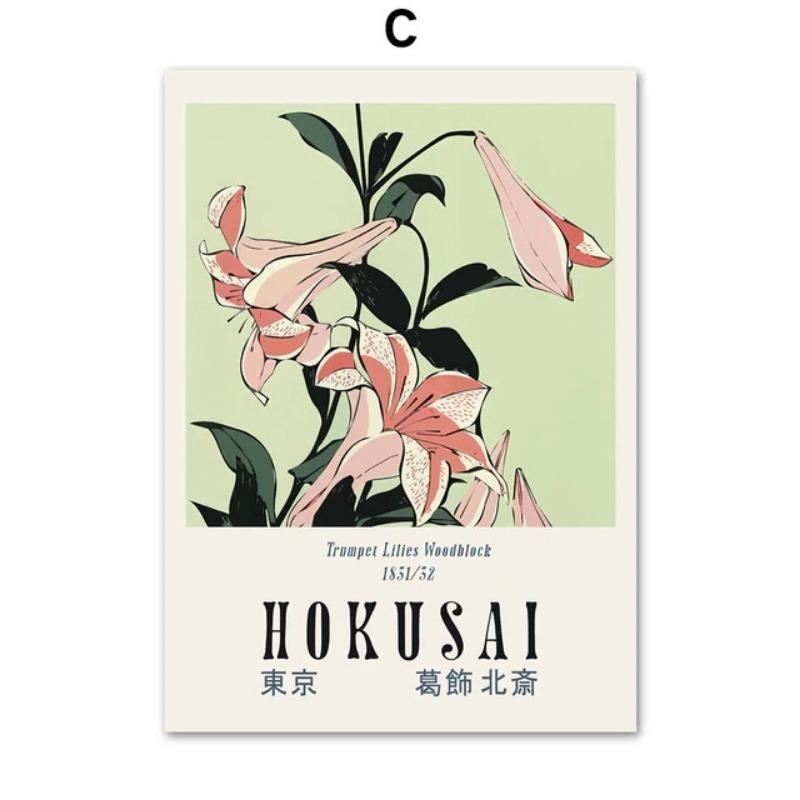 

Павлин в японском стиле настенное искусство Хокусай Охара Косон холст картины скандинавские постеры и принты настенные картины для декора гостиной 21cm×30cm NoFrame