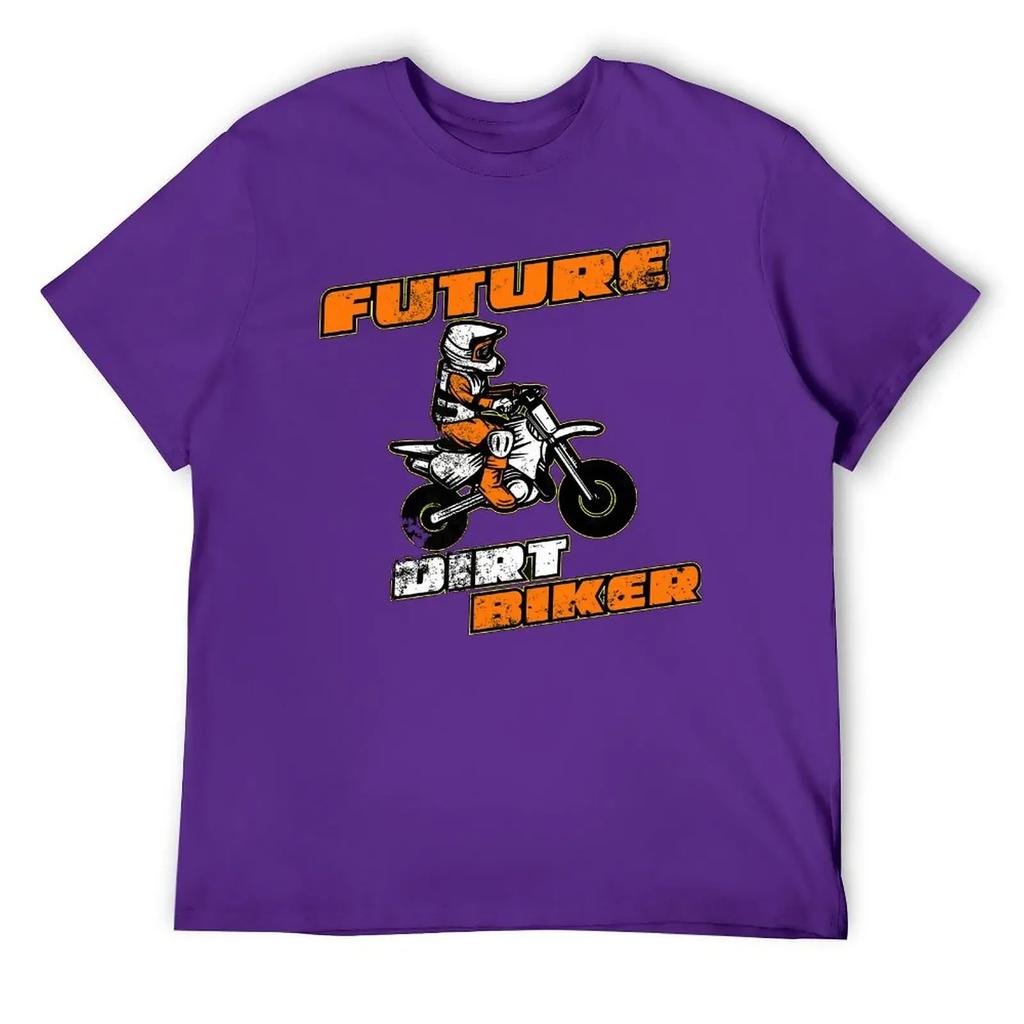 Sport T-shirts Hot Sale Nerd Leisure USA Size Future Dirt Biker Funny Motocross Gift for Kids Y Round Neck T-shirt clothing