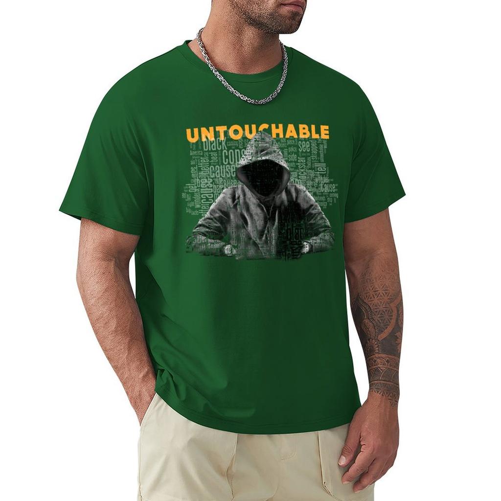 Untouchable, T-Shirt Short Sleeve Tee Kawaii Clothes Plus Size Clothes Plus Size Tops Oversized T Shirt Men