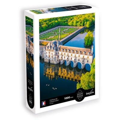 Puzzle - SENTOSPHERE - Calypto - 1000 Pièces - Château De Chenonceau - Touraine - Toucher Soyeux - Dès 9 Ans