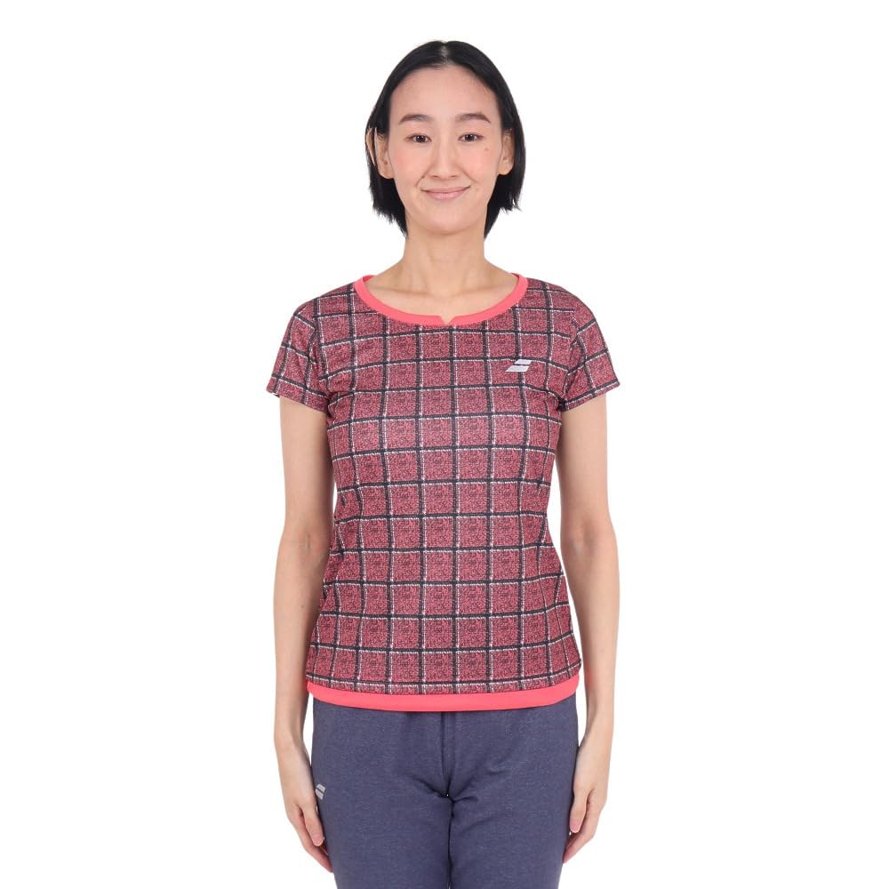 None PURE SHORT SLEEVE SHIRT Pink [Babolat] Women's PK00