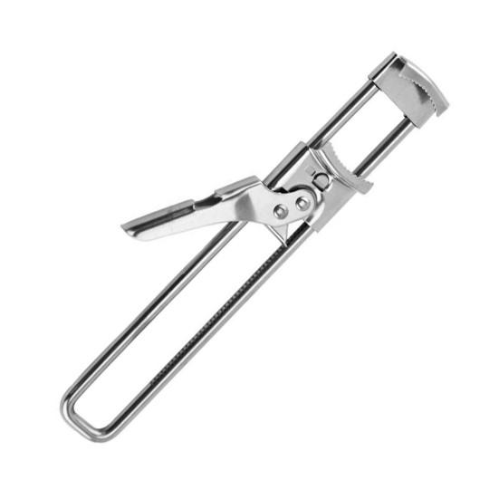 

Bottle Opener for Weak Hands Easy Grip Lid Opener Adjustable Stainless Steel Jar Opener Ergonomic Kitchen Tool for Seniors