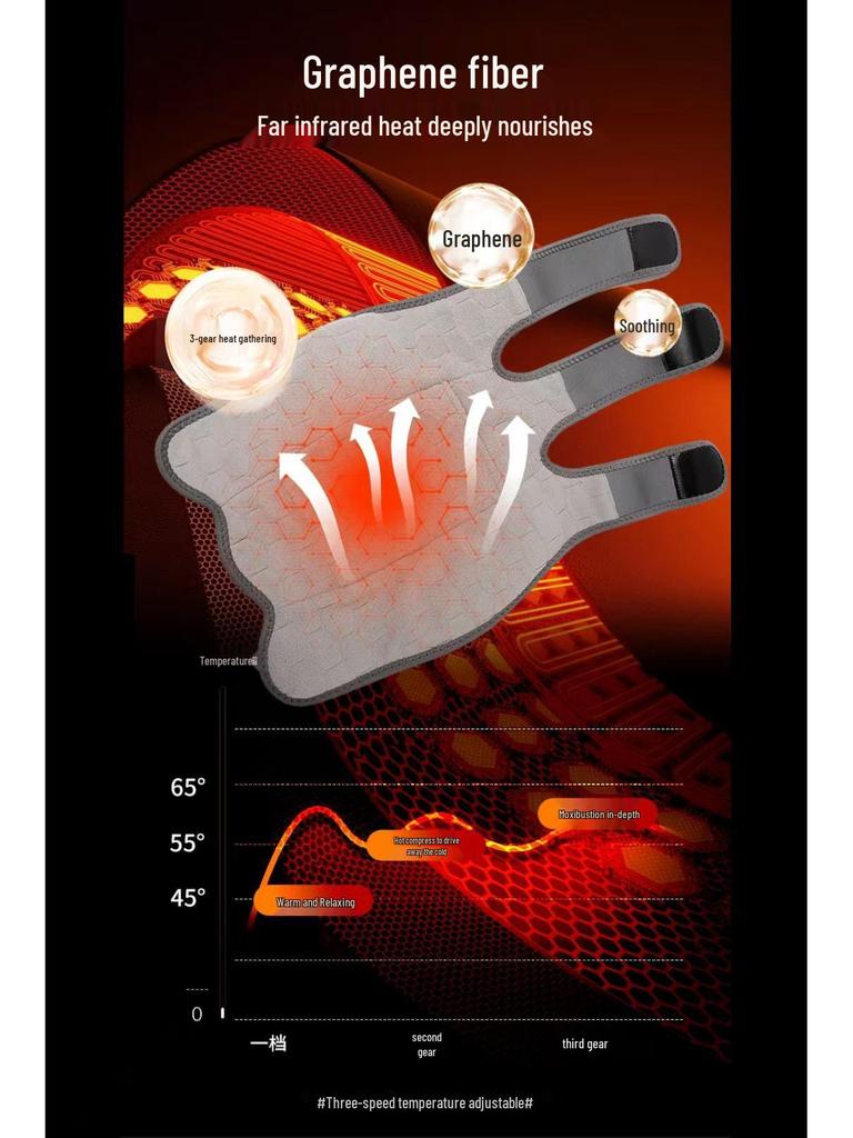 Magnetic Knee & Shoulder Massager with Heat, Rotation, and Vibration - Electric Therapy for Joint Pain Relief