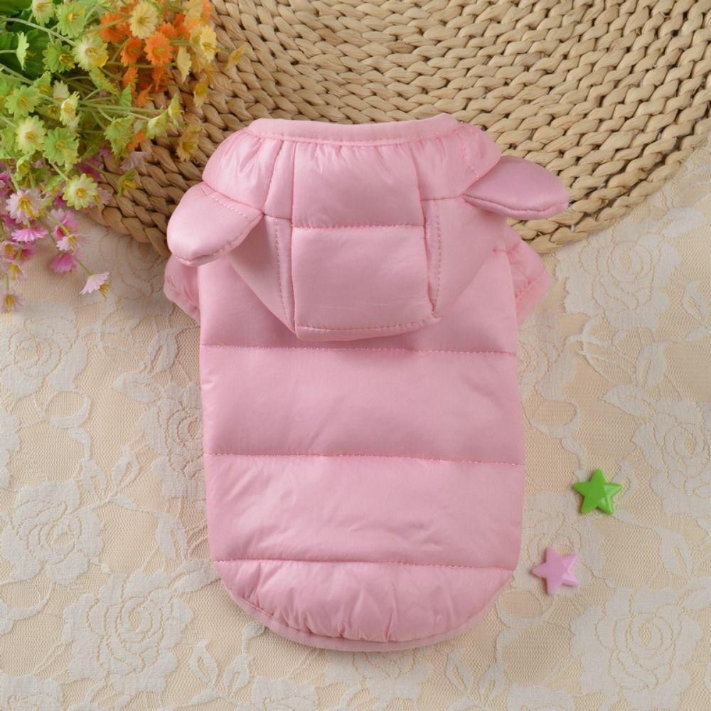 Cotton Puppy Warm Hoodie Soft Pet Warm Down Jacket Pet Dog Clothes Dog Bread Jacket  Winter