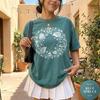 Comfort Colors® Hedgehog Mushroom Forest Shirt, Cottagecore Nature Lover Gift, Whimsical Woodland Graphic Tee, Cozy Aesthetic T-Shirt