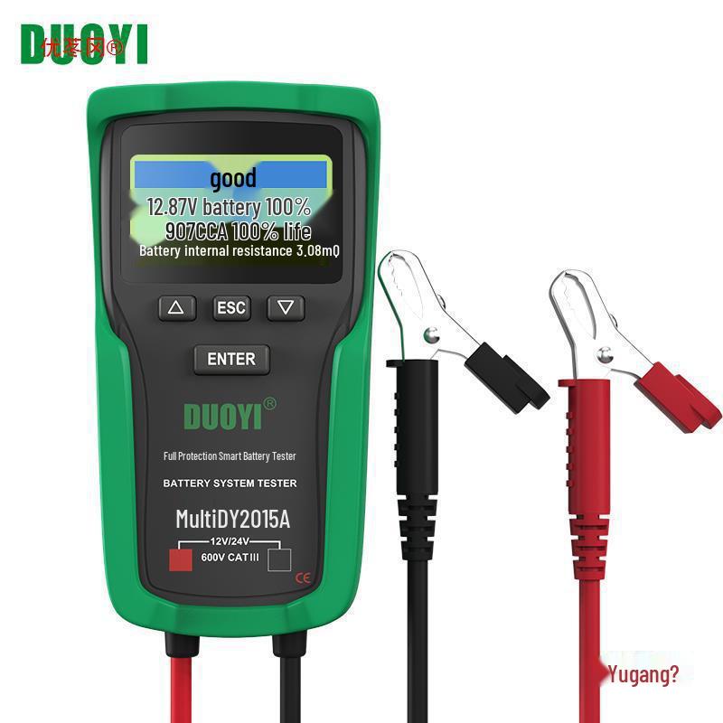 

DY2015 Тестер автомобильного аккумулятора - Оценка здоровья аккумулятора, емкости и внутреннего сопротивления