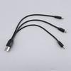 1pcs 2Pcs 20cm 0.2m USB male to 3way  mrico usb Splitter Adapter power Cable 3-Port Multi-Charging USB Splitter for Charging