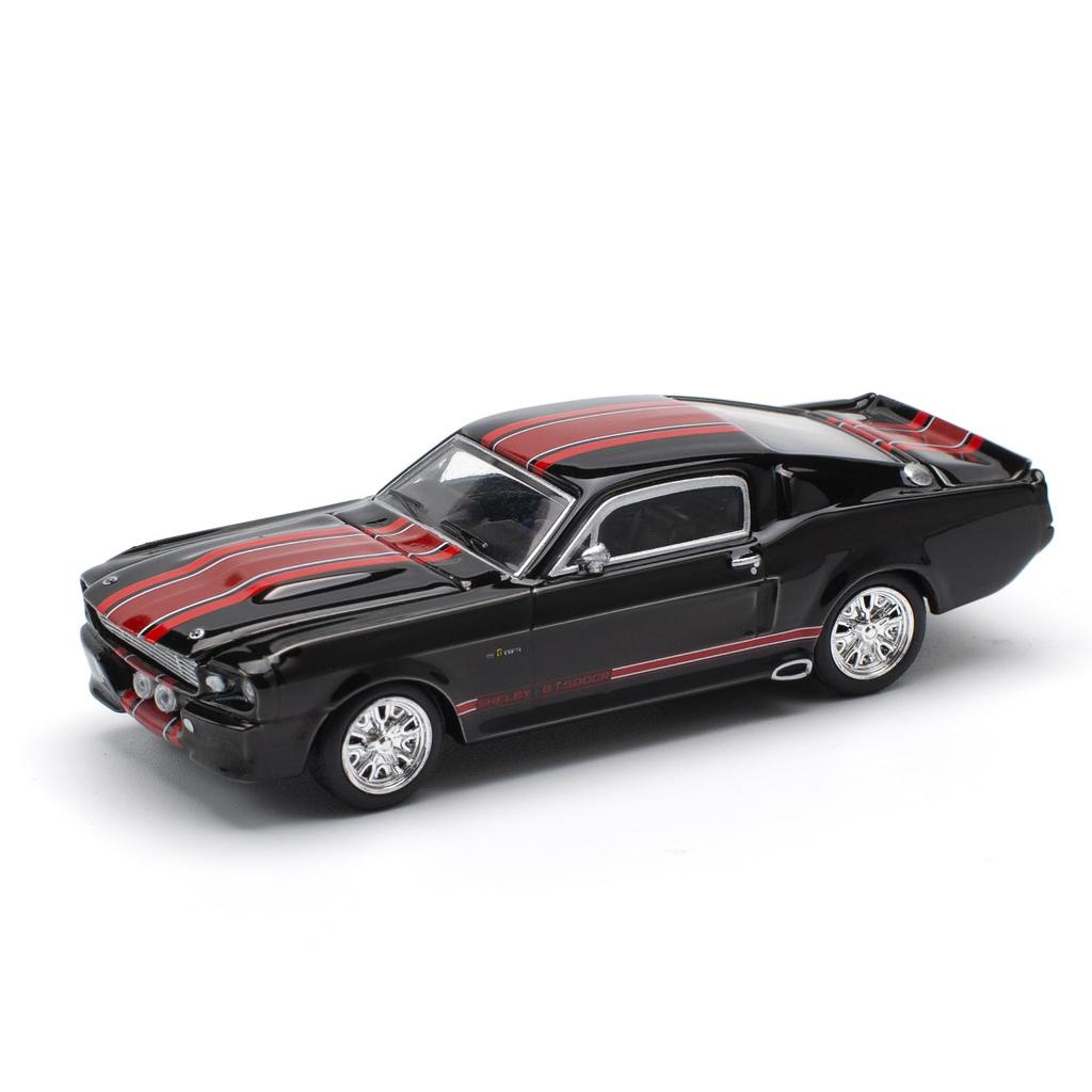 POP RACE Shelby Mustang GT500 Dark Chrome Finished Model PR640218 1/64