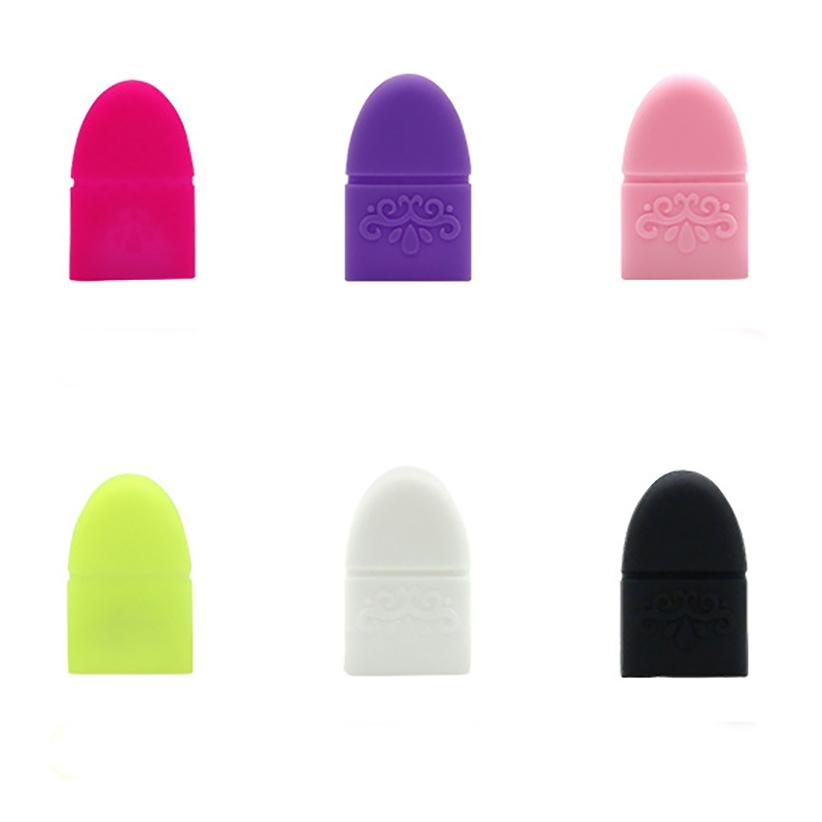 Nagų lako spaustukas mirkymui silikoninis dangtelis UV gelio lako valiklio įvyniojimai nuriebalintojas valiklis galiuko piršto uždengimas lakas manikiūro įrankis