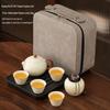 Chaxun Ru Kiln Portable Tea Set
