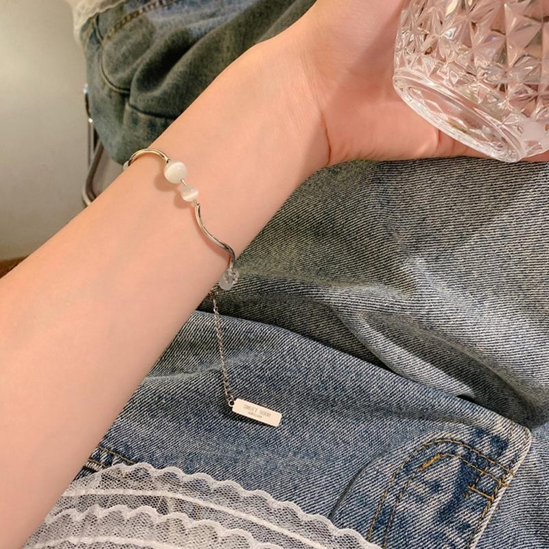 Creative Opal Beaded Bracelet For Women Irregular Chain Splicing Bracelets