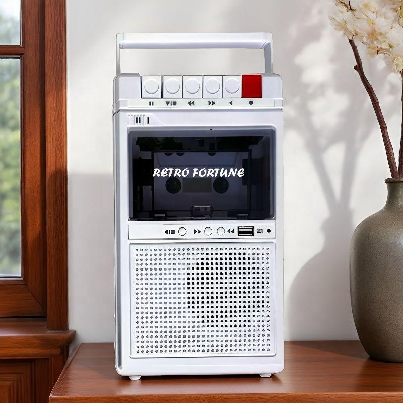 RETRO FORTUNE HXD-P5 Kassettenrekorder Player USB BT Musik Wiedergabe Walkman Hi Fi Stereo Lautsprecher