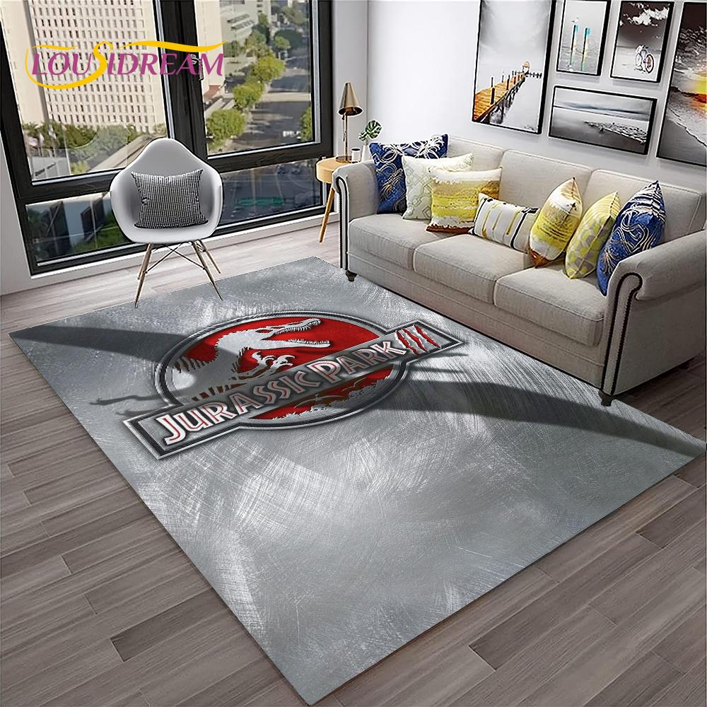 

Парк Юрського періоду з мультфільмом динозаврів Дитячий килимок для дому Вітальня Спальня Диван Придверний килимок Декор, килимок для ігрової зони Нековзкий килимок 40x60cm