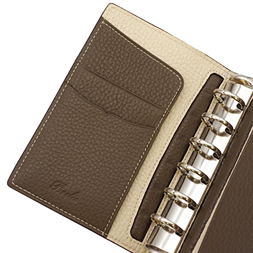 Breilio System Notebook Morbido Vertical Belt Mini 6 Ring Diameter 20 Mm Beige Gardenia 760
