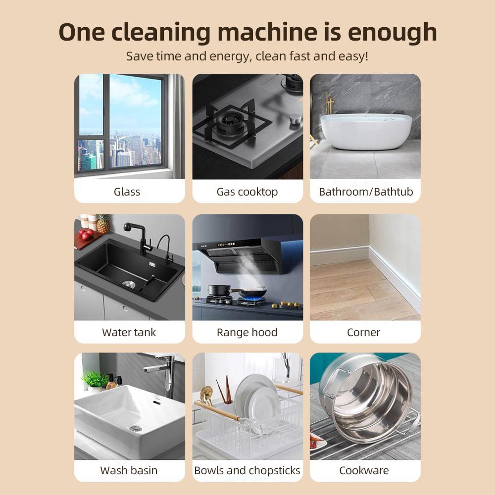 Electric Cleaning Brush Set Portable Cordless Electric Spin Scrubber Waterproof 3 Speeds Digital Display with 5 Brush Heads