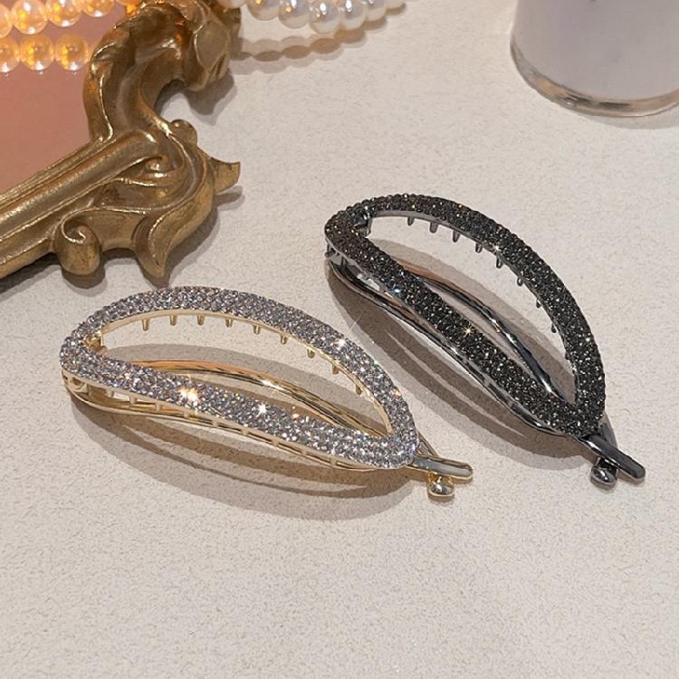 Elegant Slip Resistant Hairpins Rhinestones Finish Barrettes Women Girls Casual Formal Occasion Styling Necessities
