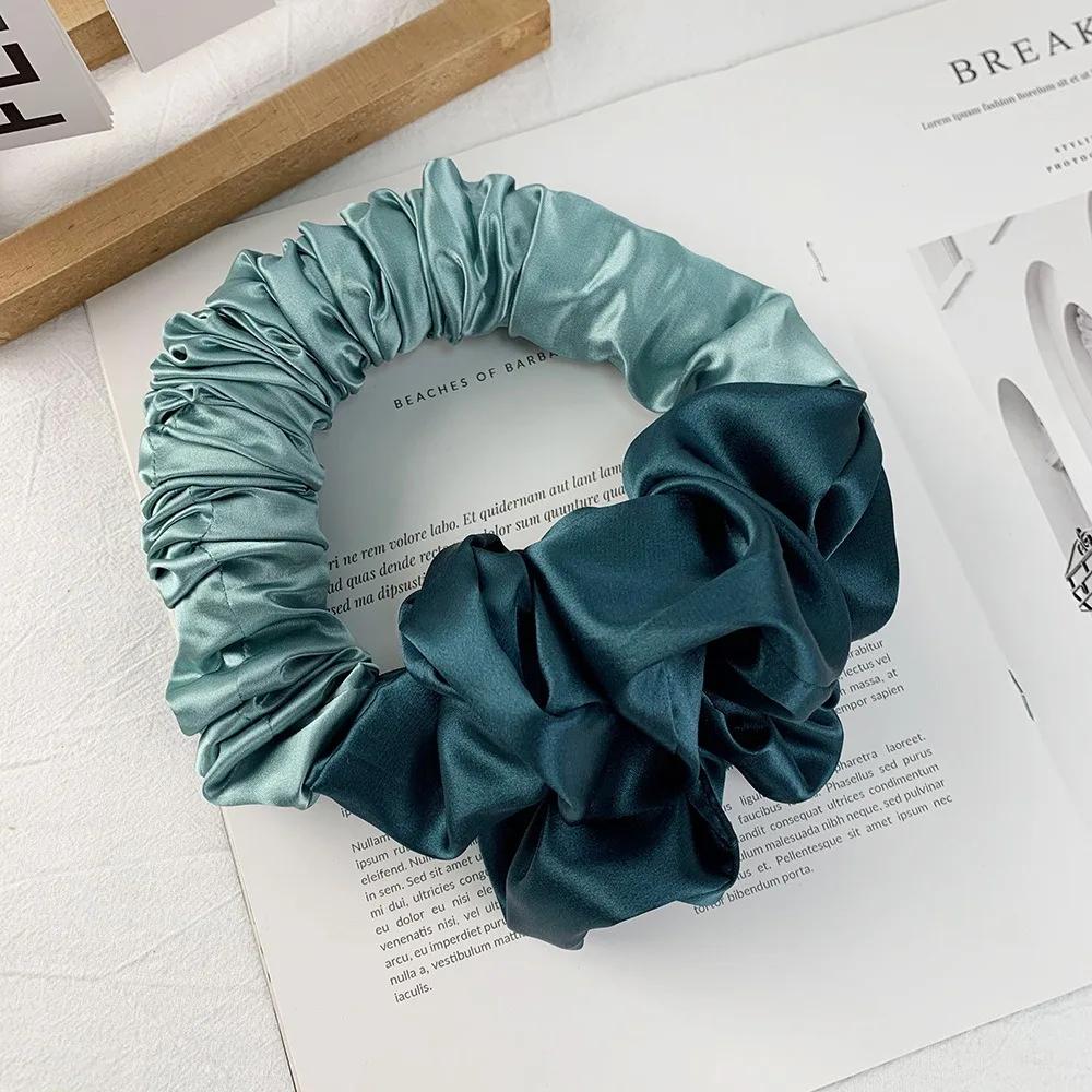 Heatless Curling SilkS Scrunchies Soft Elastic Satin Silk Scrunchies Hair Ties Sleepy Styling Accessories Ponytail Holder