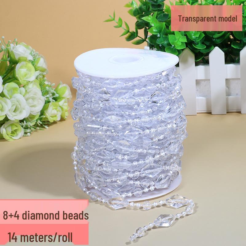 Acrylic Beaded Curtain for Weddings, Aisle Runners, Stage Decor, and Christmas Trees