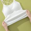 Výstřih do V tílko Pruhovaný úplet Halter Crop Tops Ženy Léto Camis Hrudní vložka Košilka Móda Ležérní Trubice Dámská Ustřižená vesta bez rukávů