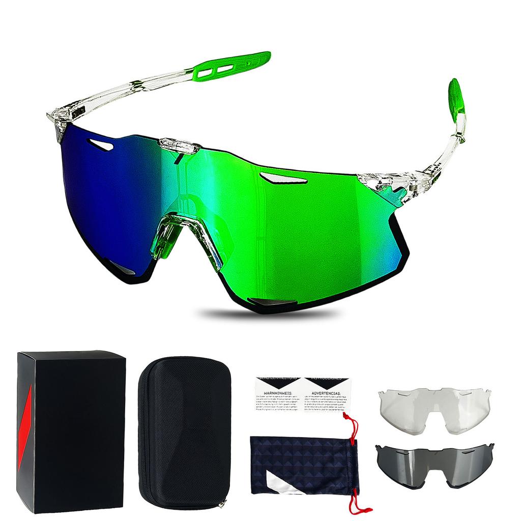 S5Cycling Sports Glasses with Interchangeable Lenses Set for Men and Women, Windproof Mountain Bike Goggles, Sports Model